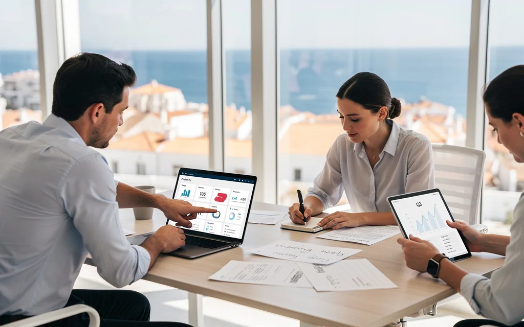L'équipe Société à Malte au travail