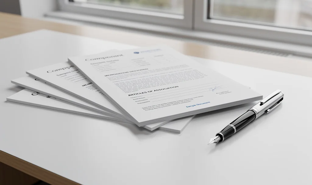 Panorama des formes juridiques maltaises avec icônes de la Private Limited Company, du partnership et de la succursale